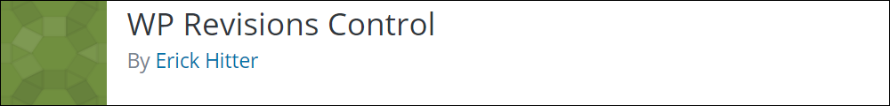WP Revisions Control